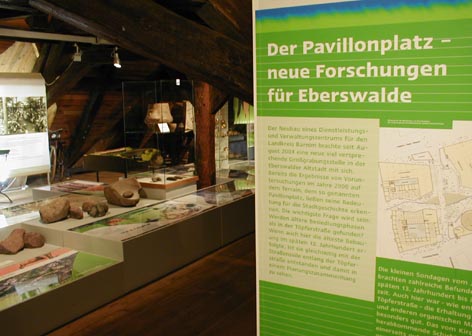 Ausstellung im Dachgeschoss